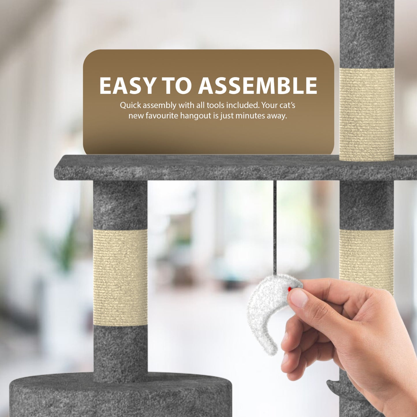 CAT TREE CLIMBING TOWER ACTIVITY CENTRE KITTEN TALL SCRATCHING POST CONDO LARGE