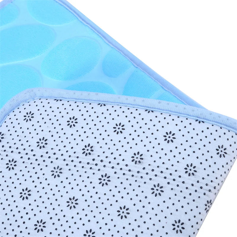 Cobblestone Embossed Bathroom Bath Mat Non-Slip Carpets in Wash Basin Bathtub Side Floor Rug Shower Room Doormat Memory Foam Pad