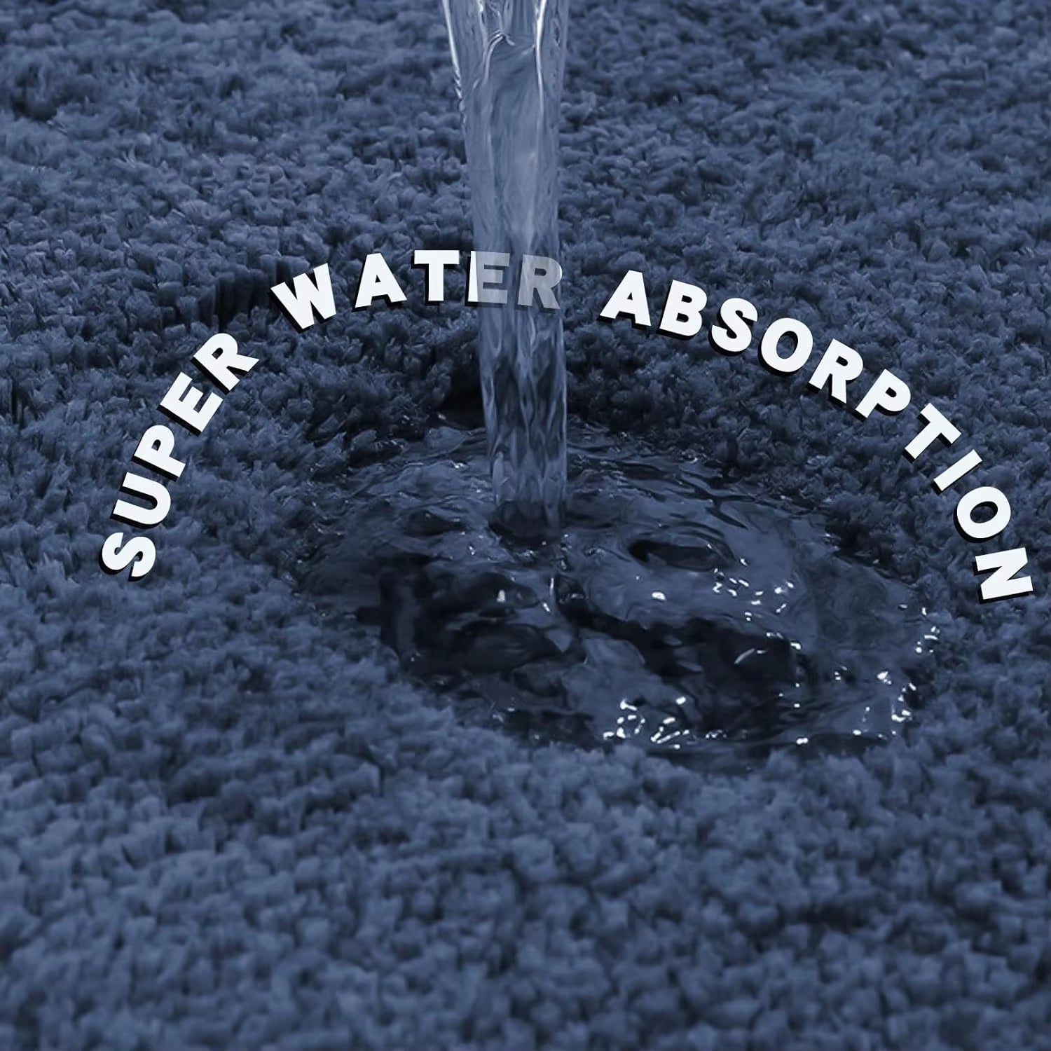Water Absorbtion anti Slip Bathroom Mat Thickened Bathroom Carpet Long Hair Carpet Machine Washable Durable Toilet Mat