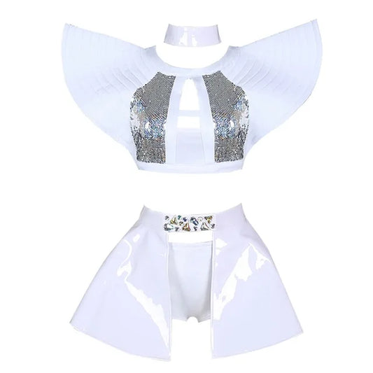 New Dance Bar DS Costume New Sexy Nightclub Singer DJ Dance Jazz Dance Costume Piece Suit