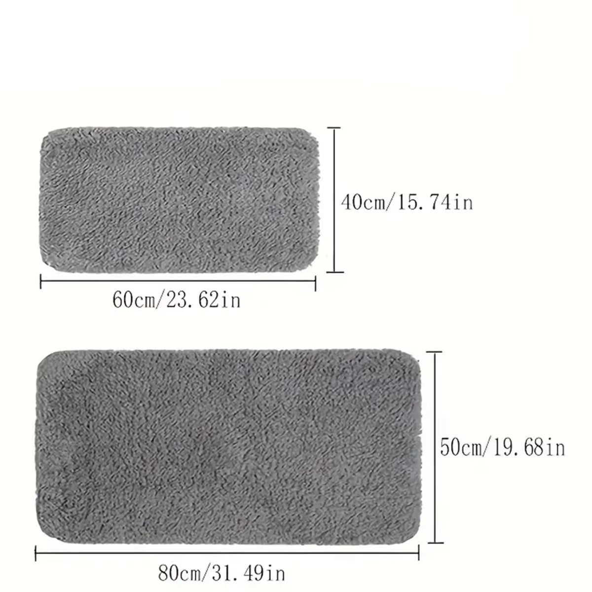 Water Absorbtion anti Slip Bathroom Mat Thickened Bathroom Carpet Long Hair Carpet Machine Washable Durable Toilet Mat