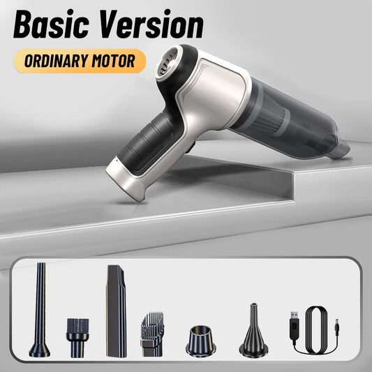 Portable Wireless Car Vacuum Cleaner with 95000PA Strong Suction - Powerful handheld for Automotive and Home Use